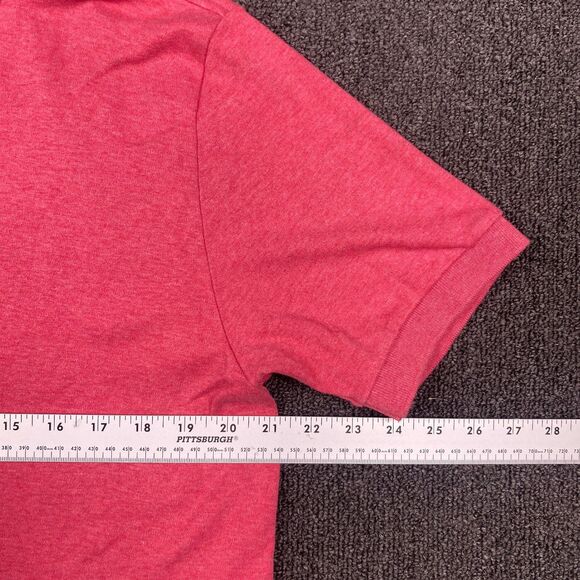 Polo Ralph Lauren Shirt Mens Short Sleeve Iconic Preppy Pink Pony Size Medium - Picture 3 of 6